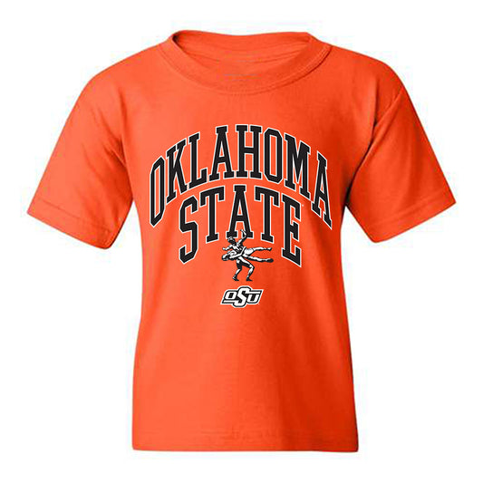 Oklahoma State - NCAA Wrestling : Wyatt Hendrickson - Sports Shersey Youth T-Shirt-0