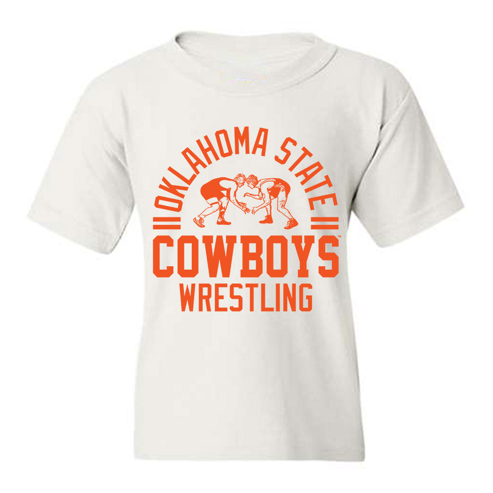 Oklahoma State - NCAA Wrestling : Wyatt Hendrickson - Sports Shersey Youth T-Shirt-0