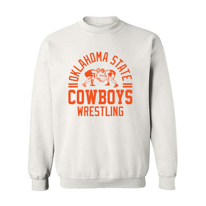 Oklahoma State - NCAA Wrestling : Wyatt Hendrickson - Sports Shersey Crewneck Sweatshirt-0