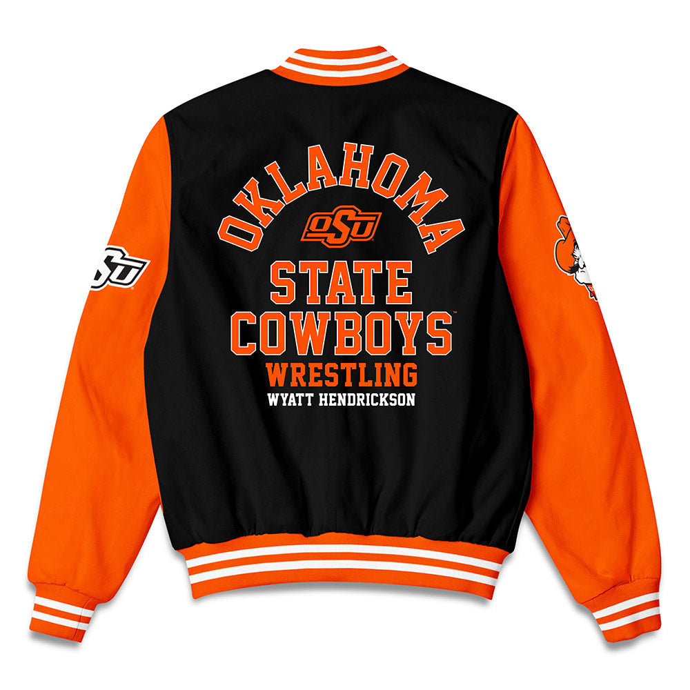 Oklahoma State - NCAA Wrestling : Wyatt Hendrickson - Bomber Jacket-1