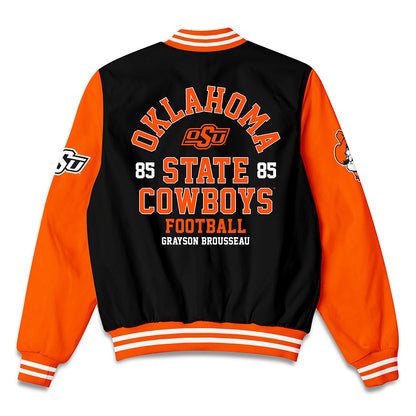 Oklahoma State - NCAA Football : Grayson Brousseau - Bomber Jacket-1