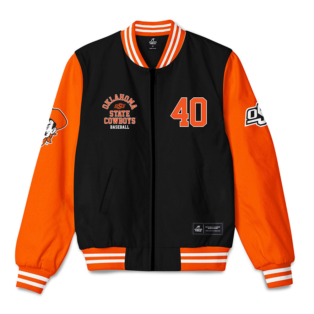 Oklahoma State - NCAA Baseball : Cole Johnson - Bomber Jacket