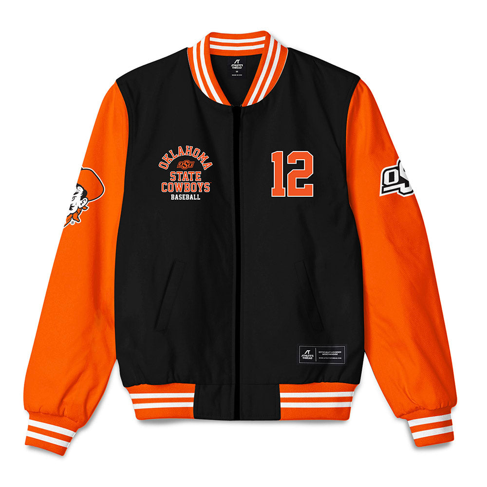 Oklahoma State - NCAA Baseball : Colin Brueggemann - Bomber Jacket