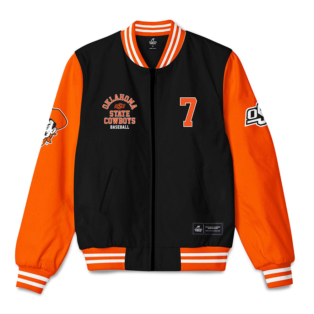 Oklahoma State - NCAA Baseball : Avery Ortiz - Bomber Jacket-0