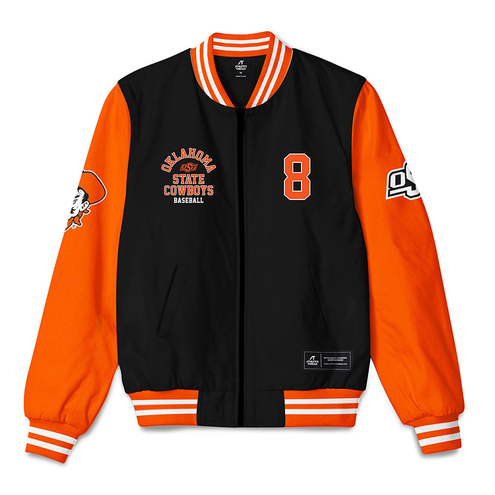 Oklahoma State - NCAA Baseball : TP Wentworth - Bomber Jacket-0