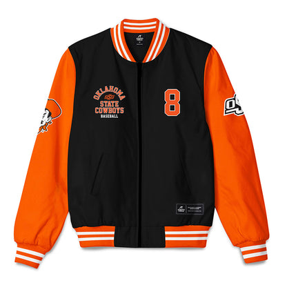 Oklahoma State - NCAA Baseball : TP Wentworth - Bomber Jacket-0