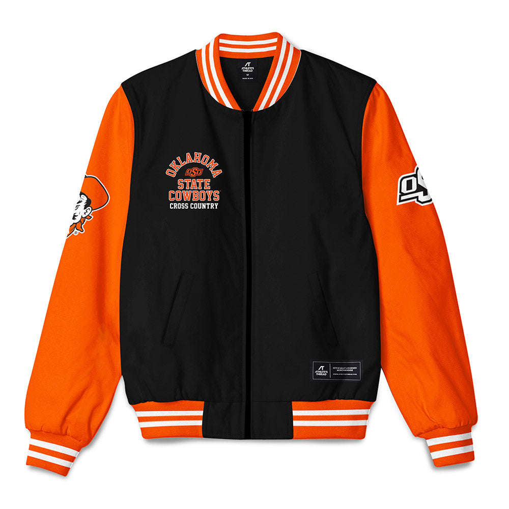 Oklahoma State - NCAA Men's Cross Country : Ethan Stovall - Bomber Jacket-0