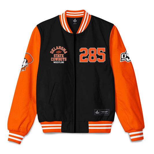 Oklahoma State - NCAA Wrestling : Hayden Simpson - Bomber Jacket-0