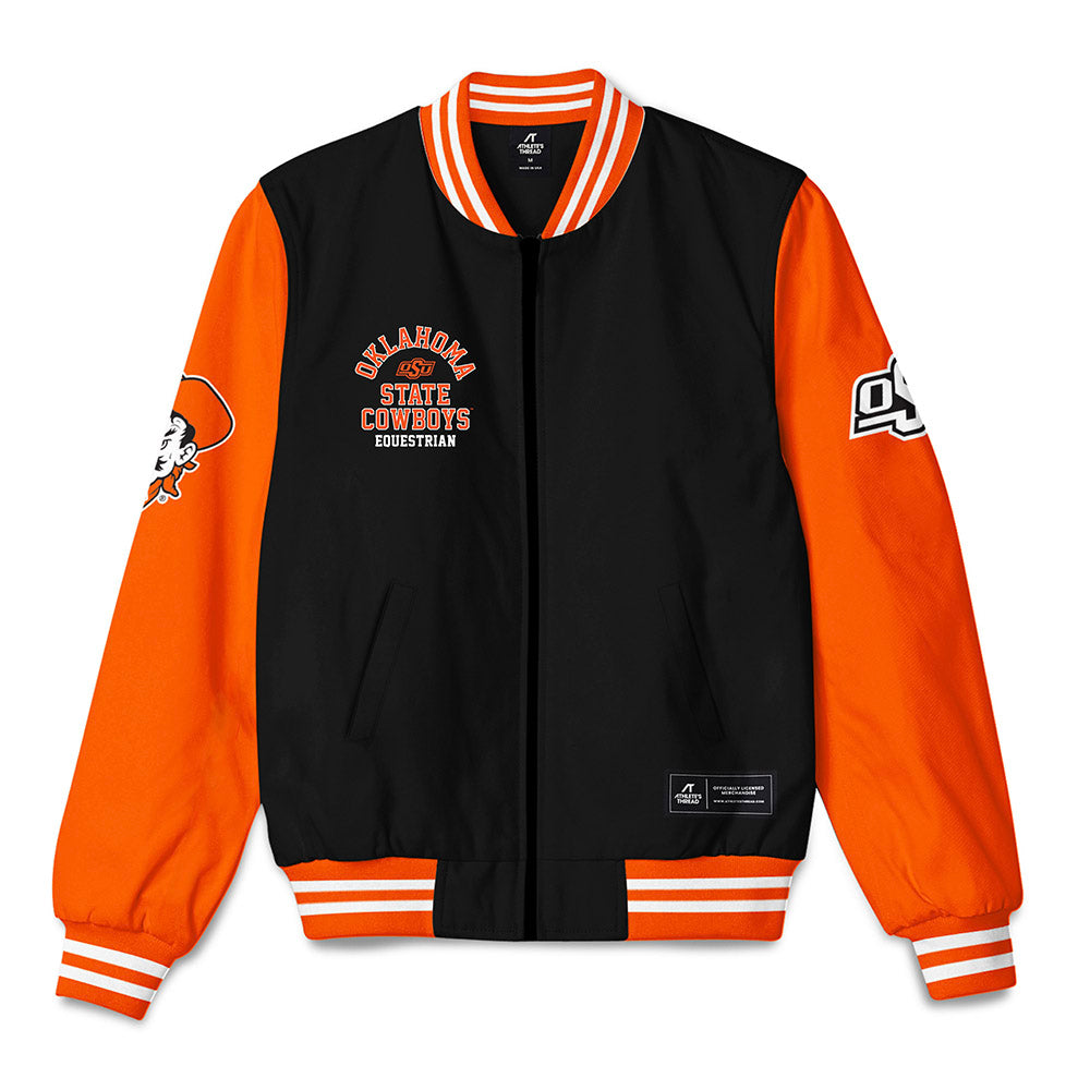 Oklahoma State - NCAA Equestrian : Alie Hunter - Bomber Jacket-0