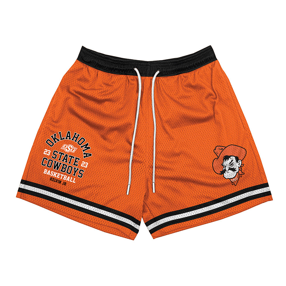 Oklahoma State - NCAA Men's Basketball : Mikey Kelvin Jr - Shorts-0