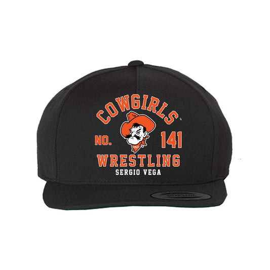 Oklahoma State - NCAA Wrestling : Sergio Vega - Snapback Hat-0