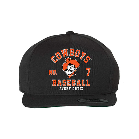 Oklahoma State - NCAA Baseball : Avery Ortiz - Snapback Hat-0