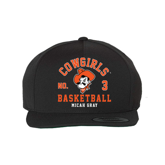 Oklahoma State - NCAA Women's Basketball : Micah Gray - Snapback Hat-0