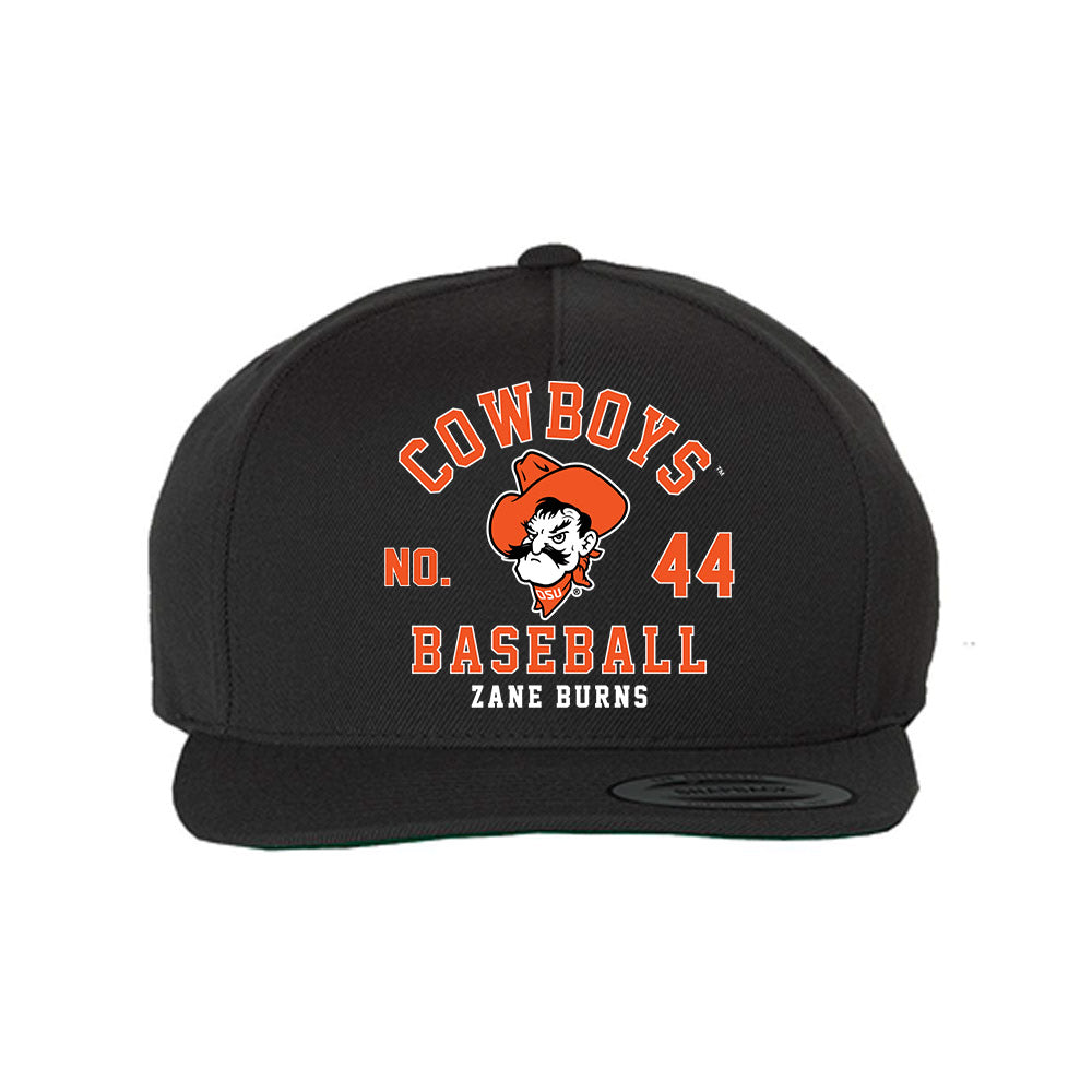 Oklahoma State - NCAA Baseball : Zane Burns - Snapback Hat-0