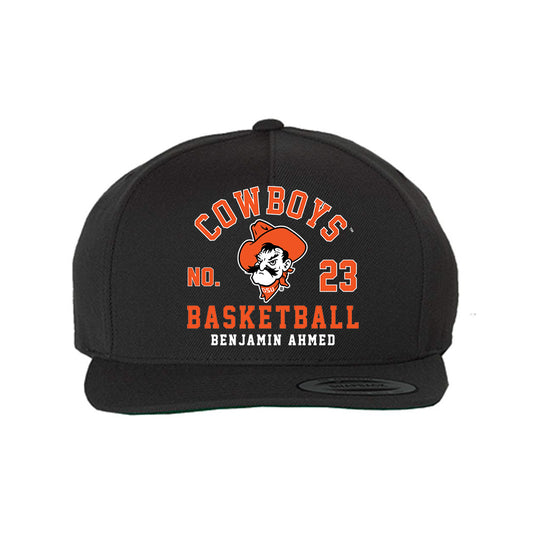 Oklahoma State - NCAA Men's Basketball : Benjamin Ahmed - Snapback Hat-0