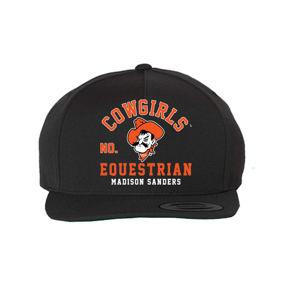 Oklahoma State - NCAA Equestrian : Madison Sanders - Snapback Hat-0