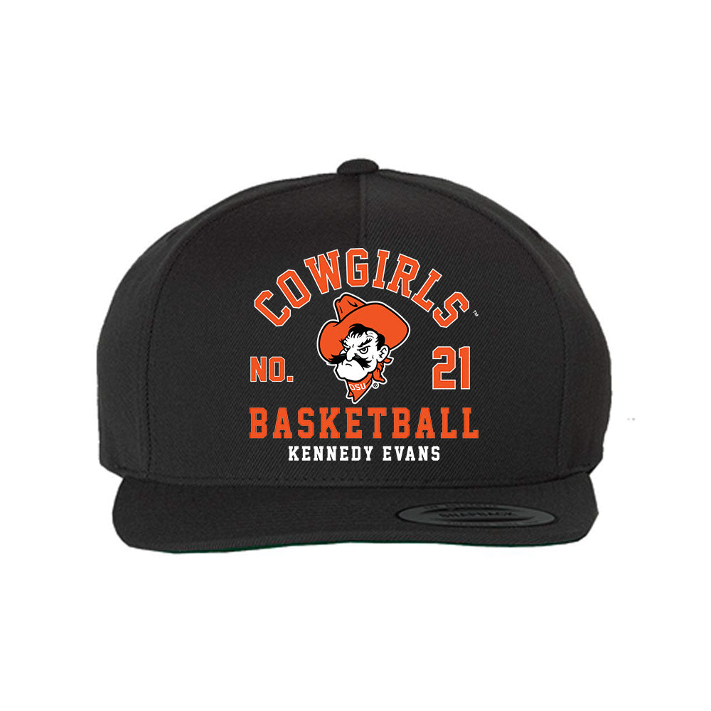 Oklahoma State - NCAA Women's Basketball : Kennedy Evans - Snapback Hat-0