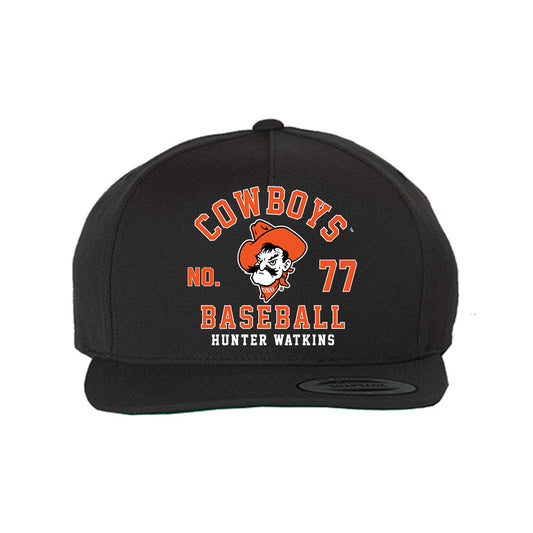 Oklahoma State - NCAA Baseball : Hunter Watkins - Snapback Hat-0