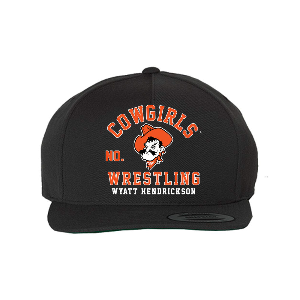 Oklahoma State - NCAA Wrestling : Wyatt Hendrickson - Snapback Hat-0