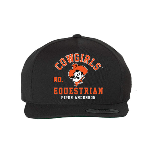 Oklahoma State - NCAA Equestrian : Piper Anderson - Snapback Hat-0