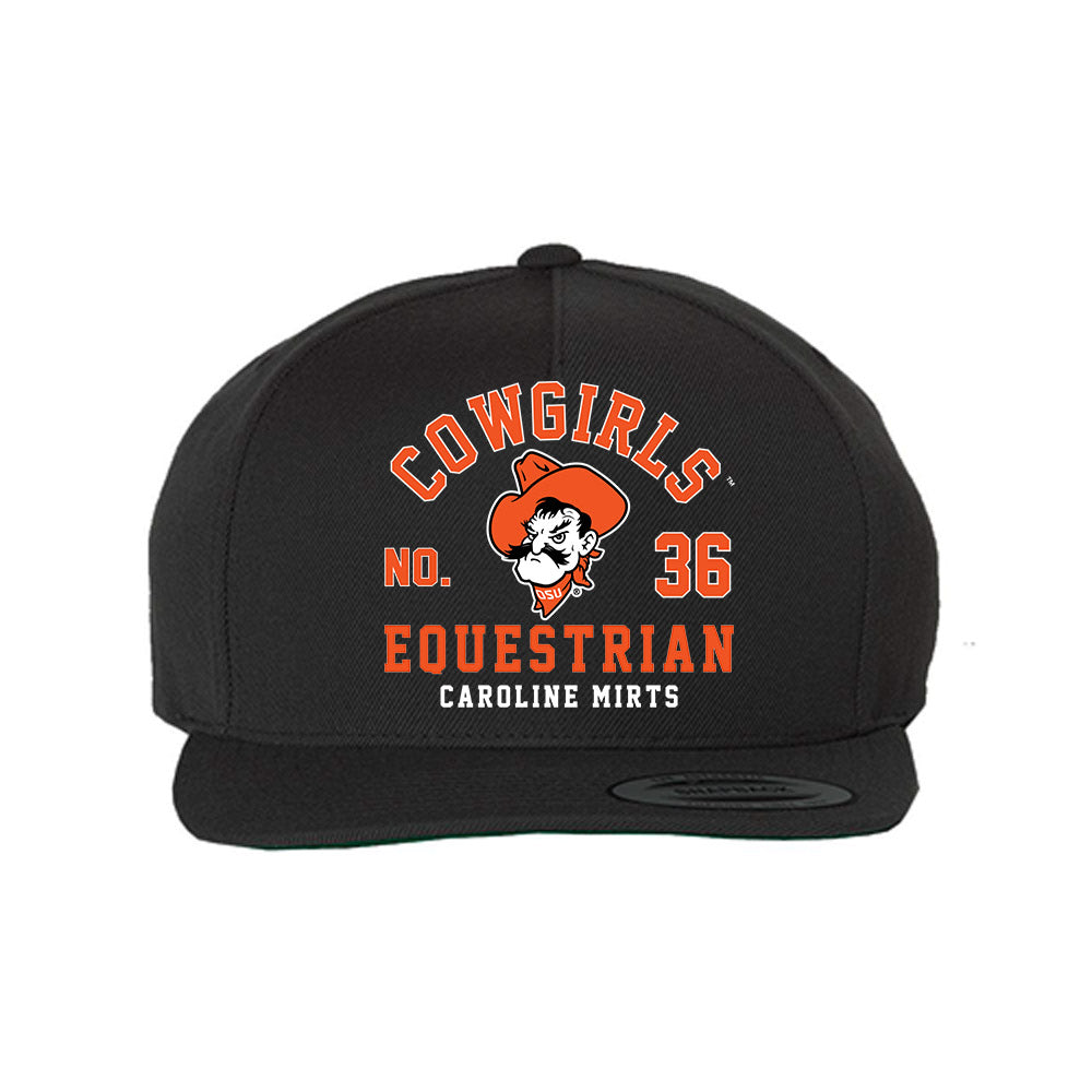 Oklahoma State - NCAA Equestrian : Caroline Mirts - Snapback Hat-0