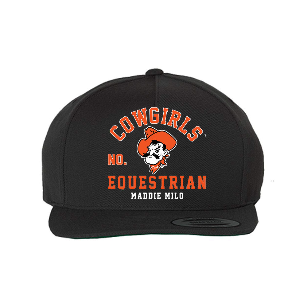 Oklahoma State - NCAA Equestrian : Maddie Milo - Snapback Hat-0