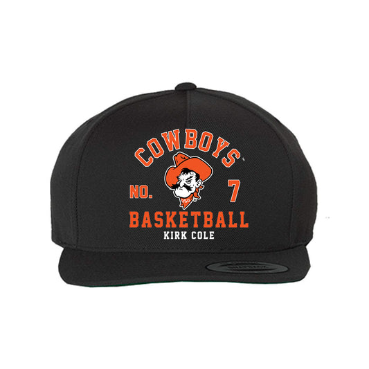 Oklahoma State - NCAA Men's Basketball : Kirk Cole - Snapback Hat-0