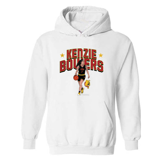 Ferris State - NCAA Women's Basketball : Kenzie Bowers - Hooded Sweatshirt Individual Caricature