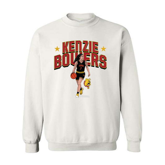 Ferris State - NCAA Women's Basketball : Kenzie Bowers - Crewneck Sweatshirt Individual Caricature