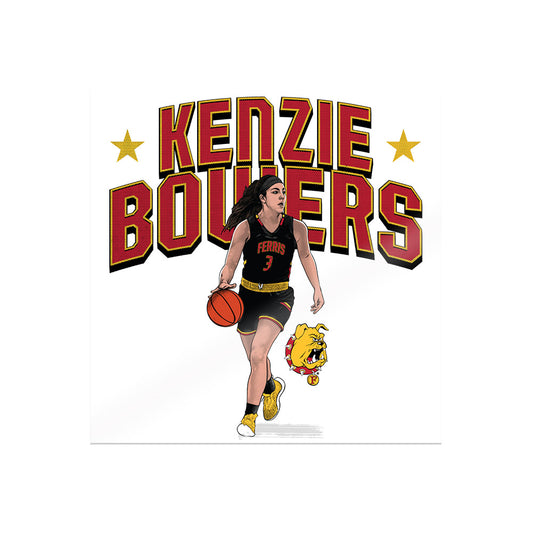 Ferris State - NCAA Women's Basketball : Kenzie Bowers - Stickers