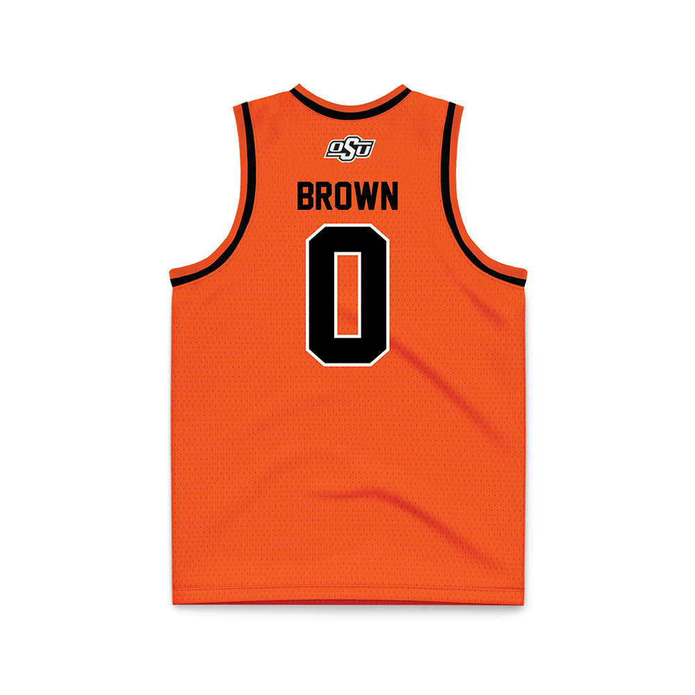 Oklahoma State - NCAA Men's Basketball : Naz Brown - Basketball Jersey