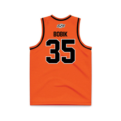 Oklahoma State - NCAA Men's Basketball : Jaxton Bobik - Orange Basketball Jersey-1