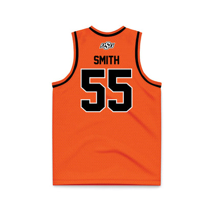 Oklahoma State - NCAA Men's Basketball : CJ Smith - Orange Basketball Jersey