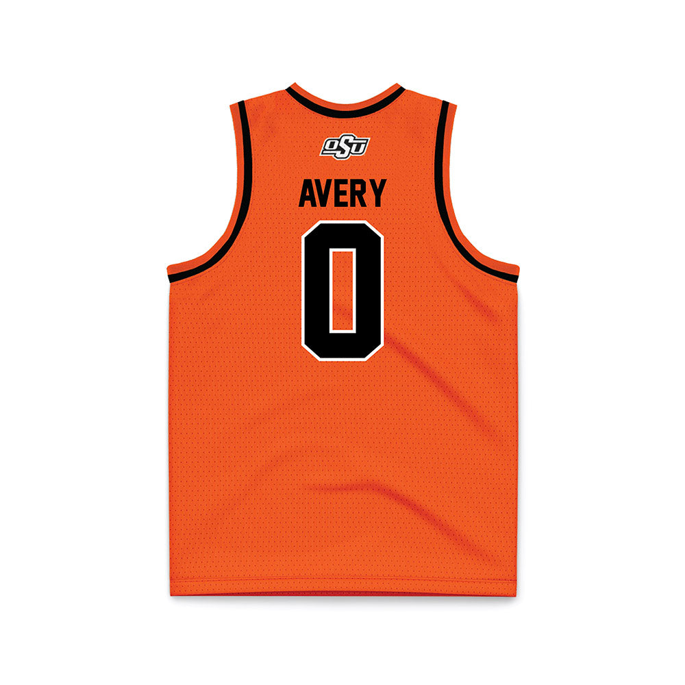 Oklahoma State - NCAA Men's Basketball : Marchelus Avery - Orange Basketball Jersey