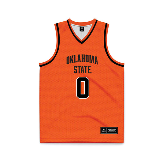 Oklahoma State - NCAA Men's Basketball : Jaylen Curry - Orange Basketball Jersey-0