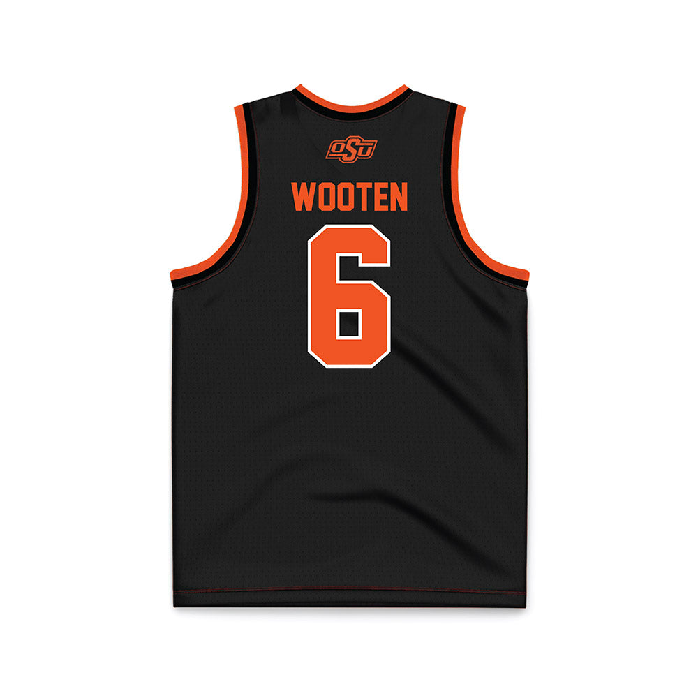 Oklahoma State - NCAA Women's Basketball : Jadyn Wooten - Black Basketball Jersey-1