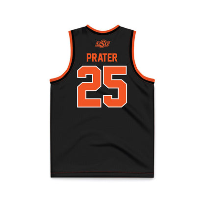 Oklahoma State - NCAA Women's Basketball : Chandler Prater - Black Basketball Jersey