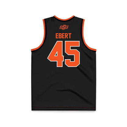 Oklahoma State - NCAA Women's Basketball : Emilee Ebert - Black Basketball Jersey