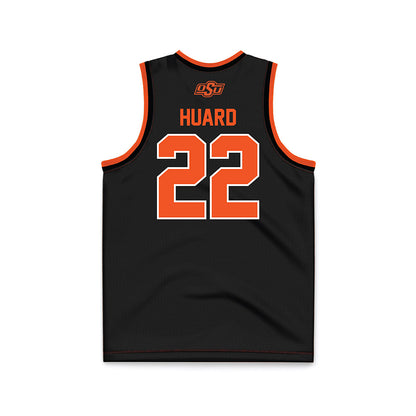 Oklahoma State - NCAA Women's Basketball : Macey Huard - Black Basketball Jersey-1