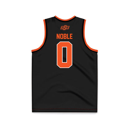 Oklahoma State - NCAA Women's Basketball : Quincy Noble - Black Basketball Jersey