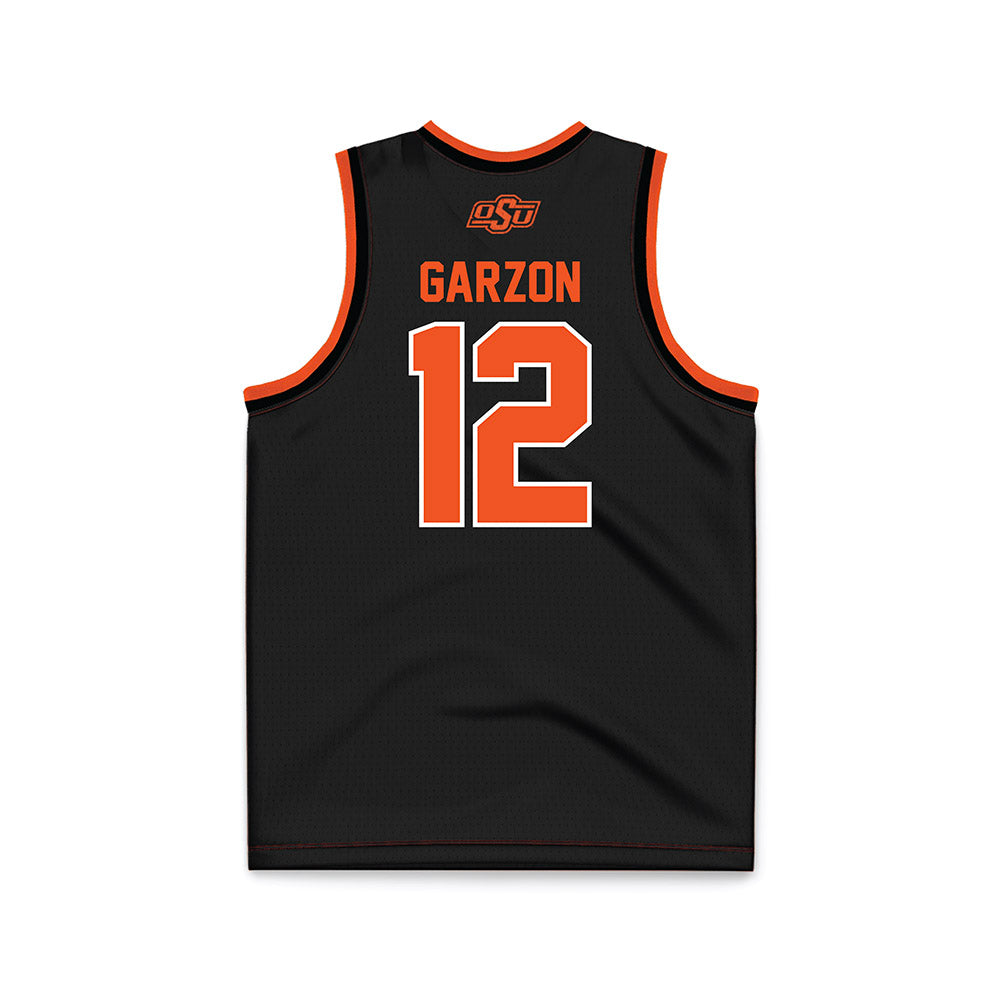 Oklahoma State - NCAA Women's Basketball : Lior Garzon - Black Basketball Jersey