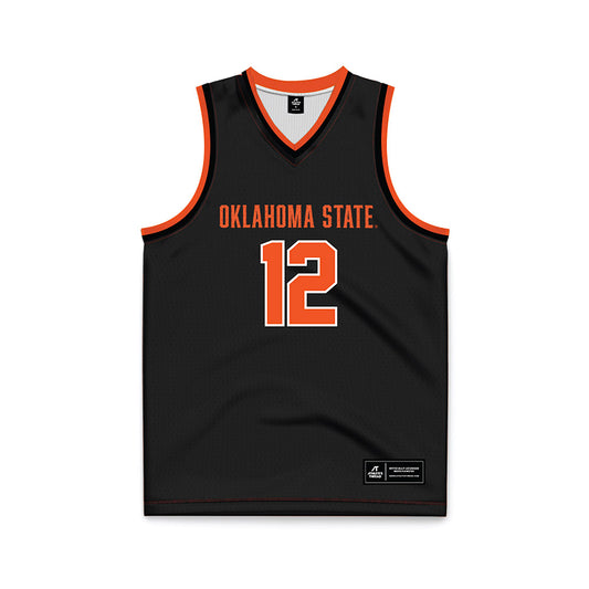 Oklahoma State - NCAA Women's Basketball : Lior Garzon - Black Basketball Jersey