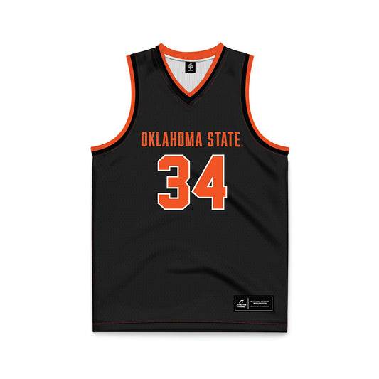 Oklahoma State - NCAA Women's Basketball : Landry Williams - Black Basketball Jersey