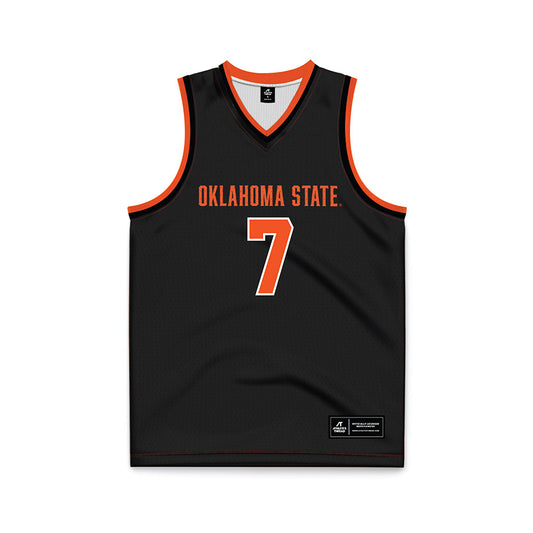 Oklahoma State - NCAA Women's Basketball : Maria Rodriguez - Black Basketball Jersey-0