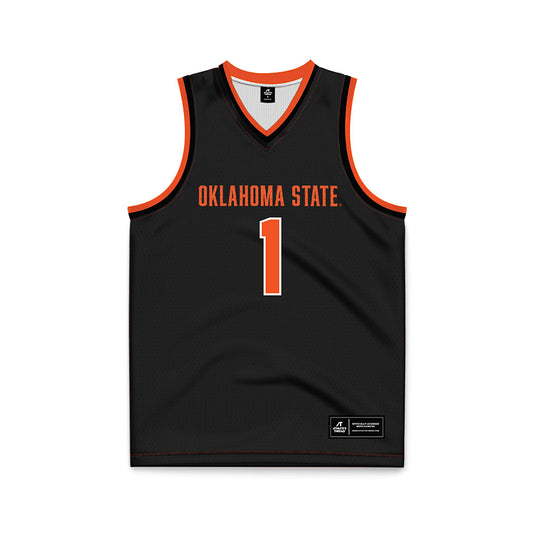 Oklahoma State - NCAA Women's Basketball : Amari Whiting - Black Basketball Jersey-0