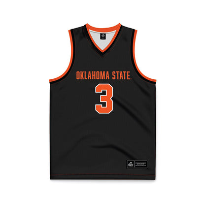 Oklahoma State - NCAA Women's Basketball : Micah Gray - Black Basketball Jersey-0