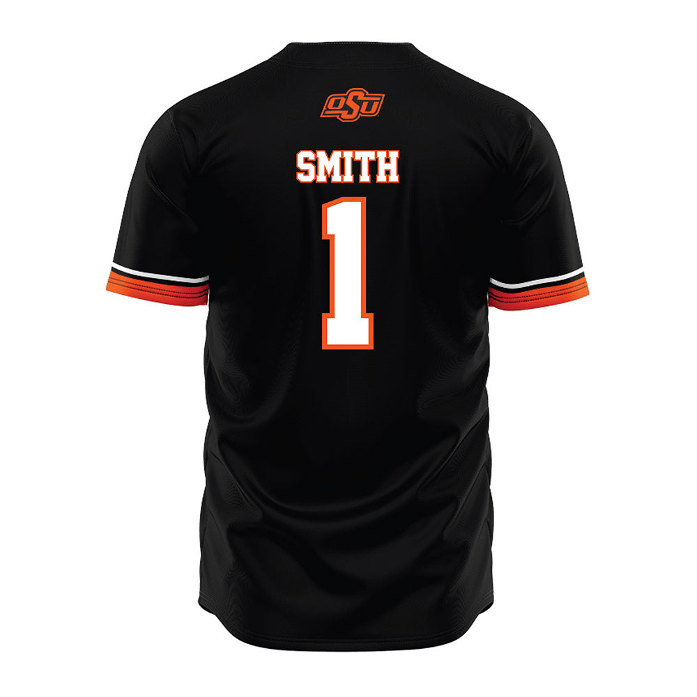 Oklahoma State - NCAA Baseball : Addison Smith - Baseball Jersey Black