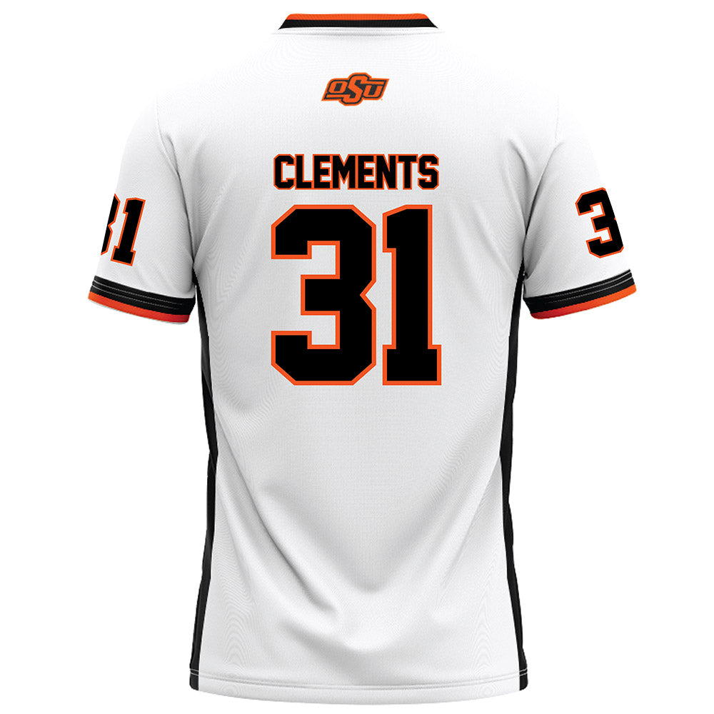 Oklahoma State - NCAA Football : Chance Clements - White Football Jersey