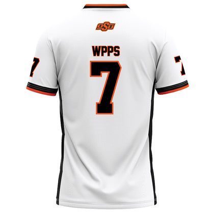 Oklahoma State - NCAA Football : Cameron Wpps - White Football Jersey