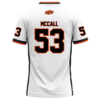 Oklahoma State - NCAA Football : Andrew McCall - White Football Jersey